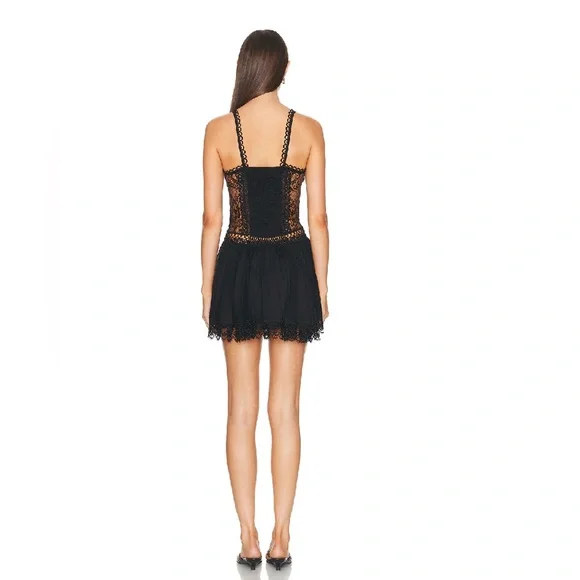 Charo Ruiz Ibiza Terely Short Black Lace Dress - Picture 3 of 7